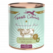 Terra Canis Getreidefrei | Rind mit Zucchini, Kürbis und Oregano 800g