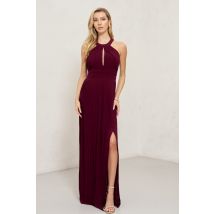 TFNC Prague Burgundy Maxi Dress