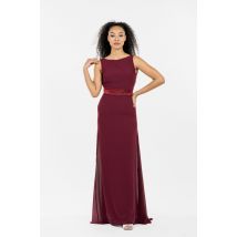 TFNC Halannah Burgundy Maxi Dress