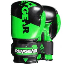 Revgear Pinnacle Boxing Gloves Black Green Green 10oz