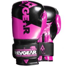 Revgear Pinnacle Boxing Gloves Black Pink Pink 10oz