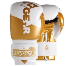 Revgear Pinnacle Boxing Gloves White Gold Gold 12oz