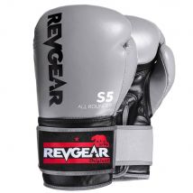 Revgear S5 All Rounder Boxing Glove Grey Black Grey 16oz