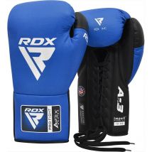 RDX APEX A3 Competition Fight Lace Up Boxing Gloves Blue 10oz
