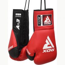 RDX APEX A3 Competition Fight Lace Up Boxing Gloves Red 10oz
