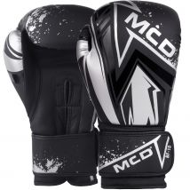 MCD Fuego Boxing Gloves Black/Silver 16oz
