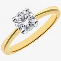 18ct Yellow Gold 0.75ct Round Brilliant Diamond Solitaire Ring PR04689 M