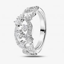 18ct White Gold 0.77ct Diamond Fancy Swirl Band Ring LG213/RA N