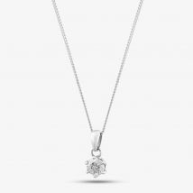 Platinum 0.40ct Brilliant Cut Diamond Pendant Necklace 5639P/PL/QD40