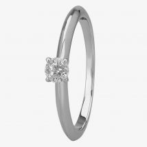 Mastercut Simplicity Four Claw 18ct White Gold 0.15ct Diamond Solitaire Ring C5RG001 015W