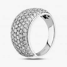 9ct White Gold 2.00ct Diamond Pave Ring THR2910-200 9K L