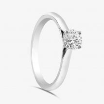 Brown &amp; Newirth Platinum 0.50ct Asscher Cut Diamond Solitaire Ring MENW334D1/24-01-535C