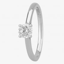 1888 Collection Platinum 0.50ct Brilliant-Cut Classic Diamond Ring RI-2016(.50CT PLUS) G/SI2/0.51ct
