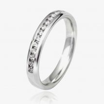 Platinum 3mm Channel Set Diamond Court Wedding Ring WGH5/3R125PlaT HSI-L