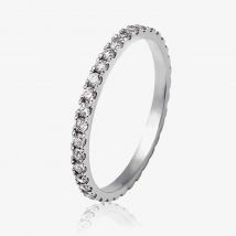 Platinum 2.5mm Vintage Diamond Half Eternity Ring WVGH1/2.5R230 PLAT M