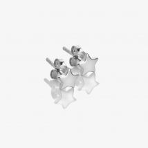 Hot Diamonds Silver Whisper Sterling Silver Star Congratulations Stud Earrings SWE003
