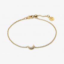 Sif Jakobs Gold Plated Luna Moon Bracelet SJ-B2707-CZ-YG