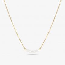 Sif Jakobs Gold Plated Perla Cinque 5X Five Pearl Necklace SJ-N2735-P-YG