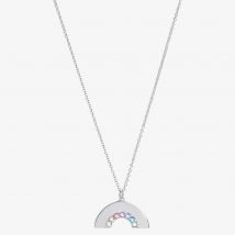 Olivia Burton Rainbow Silver Tone Necklace OBJRBN01