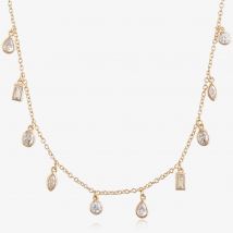 Olivia Burton Classic Crystal Gold-Tone Charm Necklace OBJCON100
