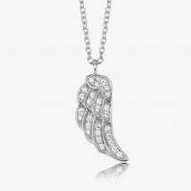 Angel Whisperer Silver Wing Necklace ERN-LILWING-ZI
