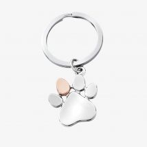 Clogau Silver Paw Prints Keyring 7PMH890