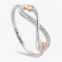 Clogau Clogau Silver &amp; 9ct Rose Gold Tree Of Life Infinity Ring 3STOL0736-N