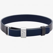 Emporio Armani Essential Navy & Grey Leather Bracelet EGS2918040