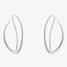 Georg Jensen Offspring Loop Sterling Silver Earrings 10012755