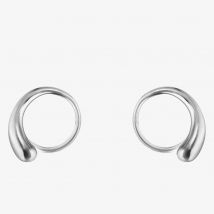 Georg Jensen Mercy Sterling Silver Swirl Earrings 10015148