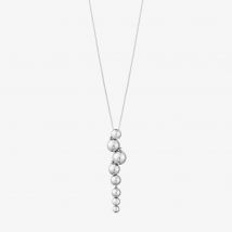 Georg Jensen Moonlight Grapes Long Sterling Silver Necklace 20000661