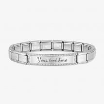 Nomination Composable CLASSIC Trendsetter Silver Tone Cubic Zirconia Bracelet 021137/001