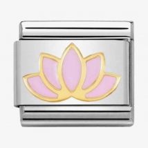 Nomination CLASSIC Gold Nature Lotus Flower Charm 030278/17
