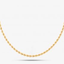9ct Yellow Gold 18 Inch Rope Chain Necklace 040HVCY-18