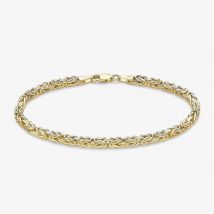 9ct Yellow Gold 7.5 Inch Byzantine Chain Bracelet 1.29.9092