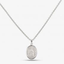 Silver Oval St Christopher Chain P30-8031-SC118