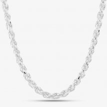 Sterling Silver 20 Inch Thick Rope Chain SDCR-560-AG-20