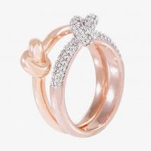 Bronzallure Ladies Romanze Cubic Zirconia Knotted Ring Set WSBZ00554.WR-16