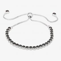 Isabella Verona Sterling Silver Black Enamel Toggle Bracelet SBBCCRI17XXXB0-S