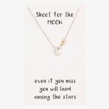 Sentiments Shoot for the Moon Multi-Tone Necklace 18790