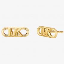 Michael Kors Premium MK Statement Link Gold-Tone Sterling Silver Stud Earrings MKC164300710
