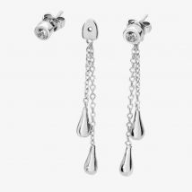 Lucy Quartermaine Sterling Silver Removable Double Drop White Topaz Earrings DER29