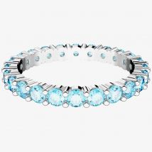 Swarovski Matrix Blue Cubic Zirconia Full Eternity Ring 5658668 58