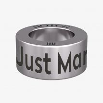Notch Celebration Just Married Rings Silver Charm 00046-SS