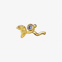 Maanesten Lucina Gold Plated Crescent Moon Single Stud Earring 9836A