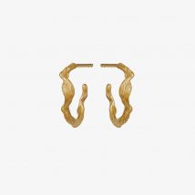 Maanesten Ara Gold Plated Twisted Wave Earrings 9696A