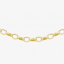 9ct Yellow Gold 51cm Oval Belcher Chain 1.14.5855-51