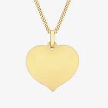 9ct Yellow Gold Polished Heart Necklace 1.68.5311