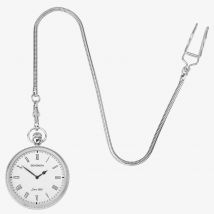 Sekonda Mens White Dial Silver Coloured Pocket Watch 1792