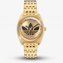 Adidas Unisex Edition One Gold Sunray &amp; Black Logo Watch AOFH235092I